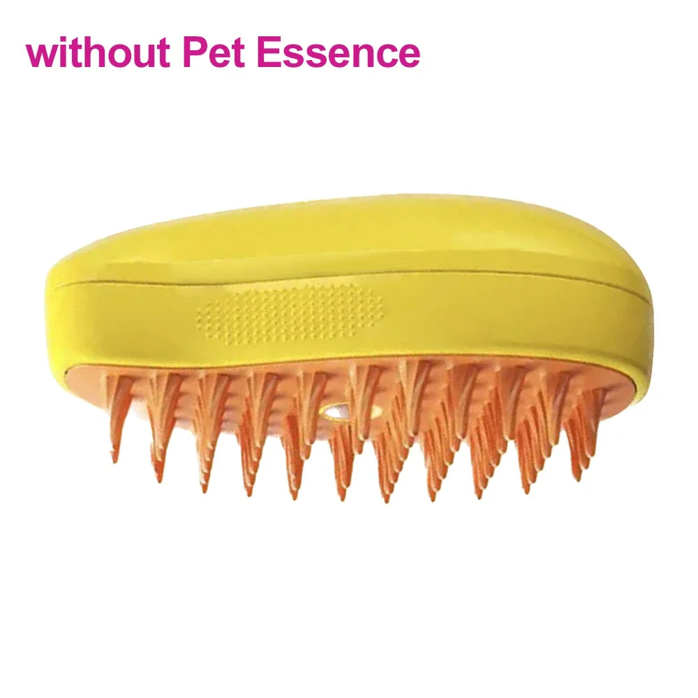 3-in-1 Dog Steamer Brush with Pet Hair Serum