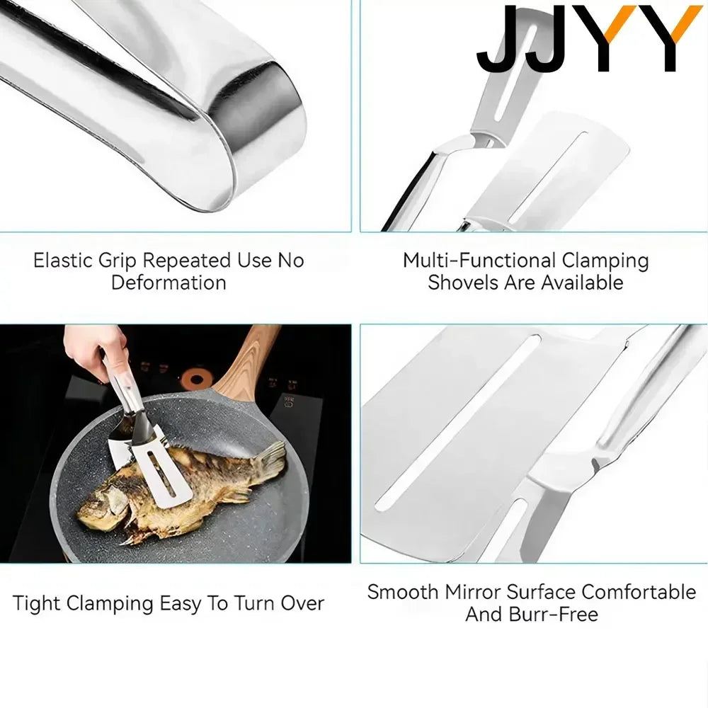 JJYY Stainless Steel Multifunctional Spatula Clip