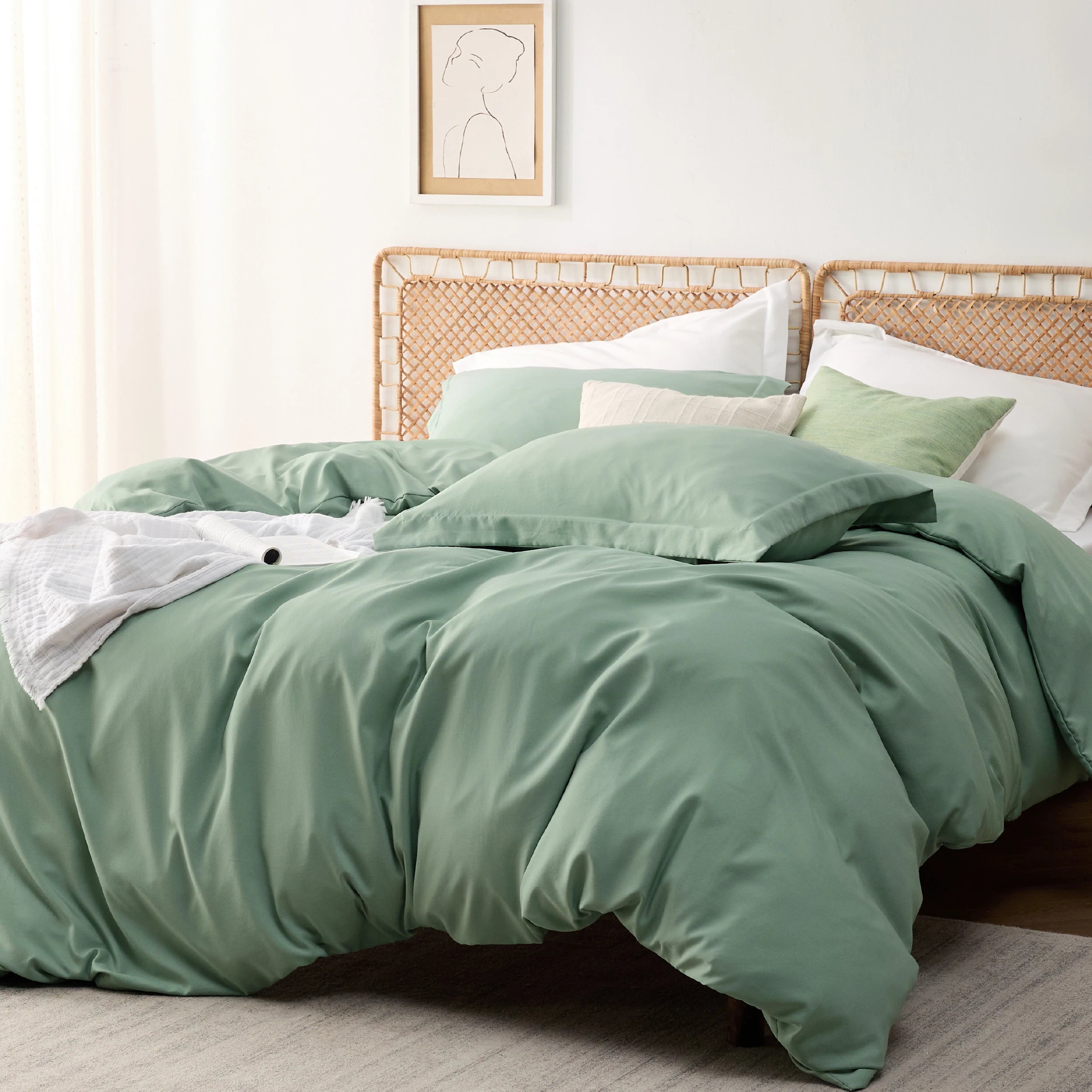 Bedsure Bamboo Cooling Duvet Cover Set