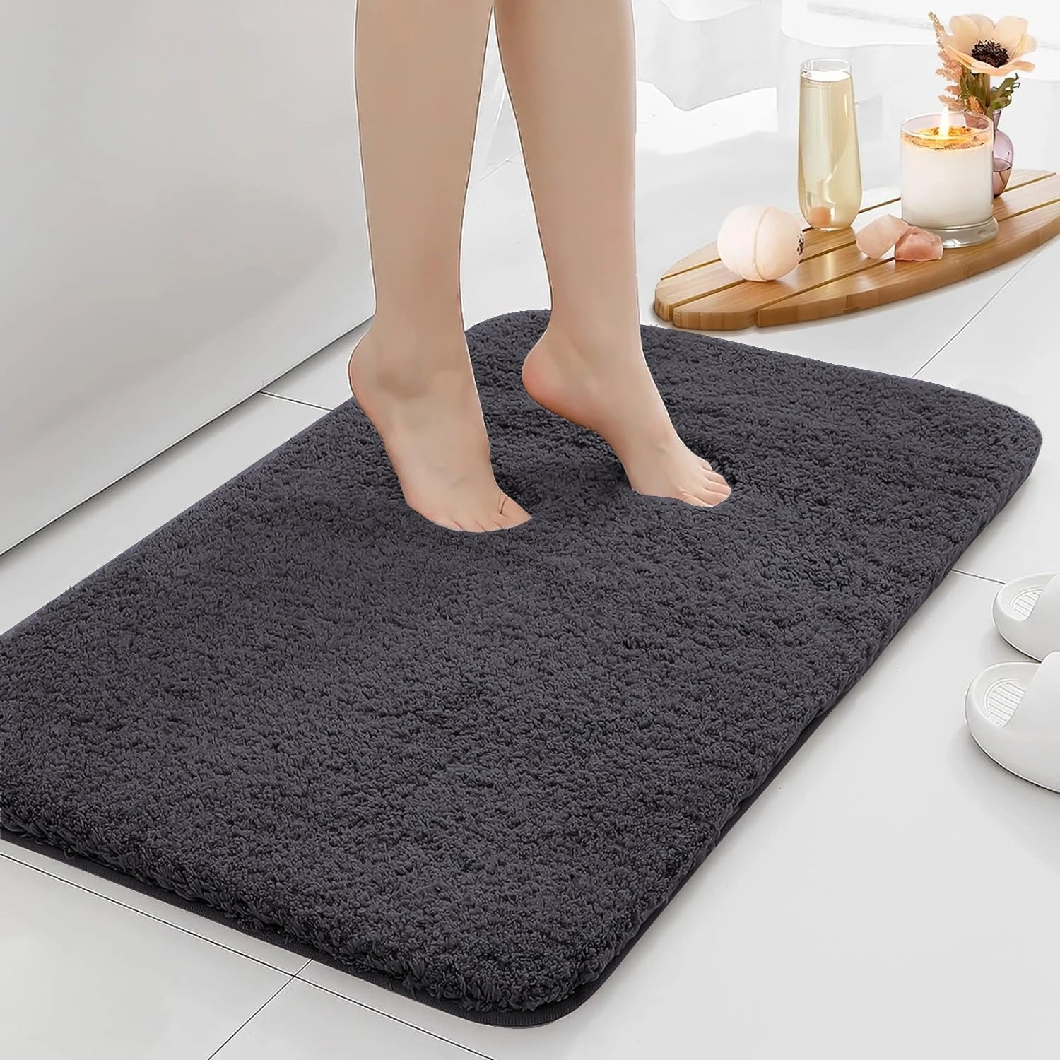 Anti-Slip Water Absorbent Bath Mat