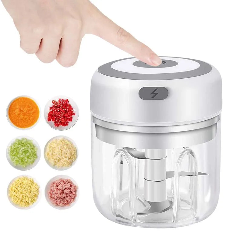 Mini Wireless Electric Garlic Crusher & Portable Chopper