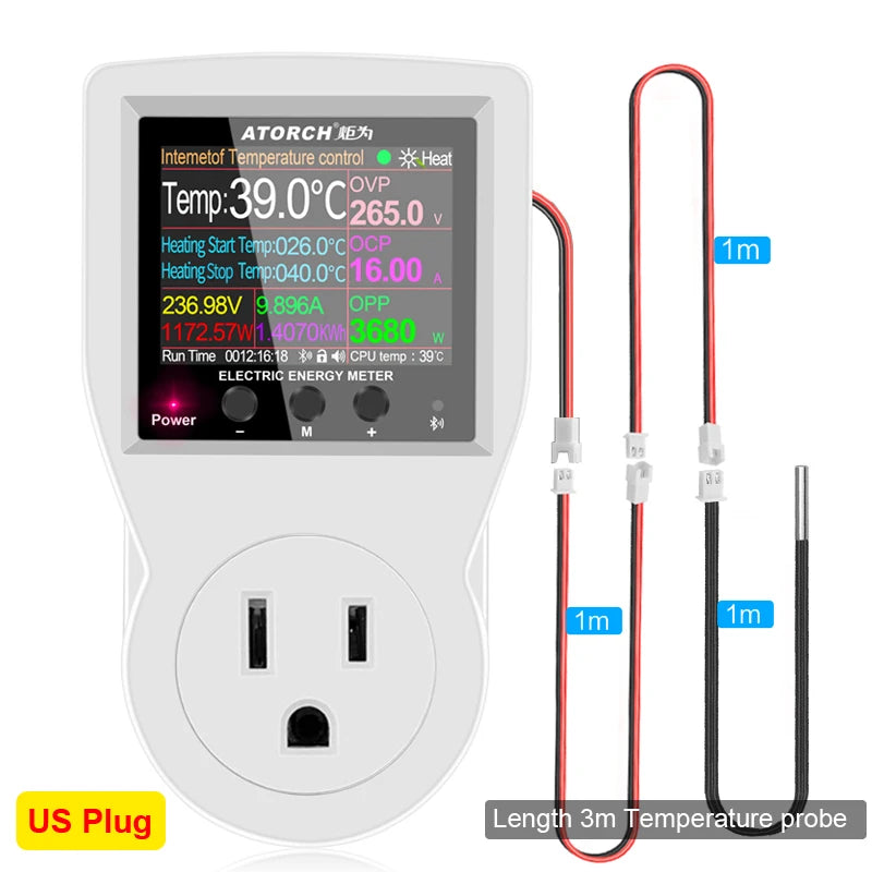 Tuya WiFi Thermostat Socket with Timer & Sensor  Brief Description: