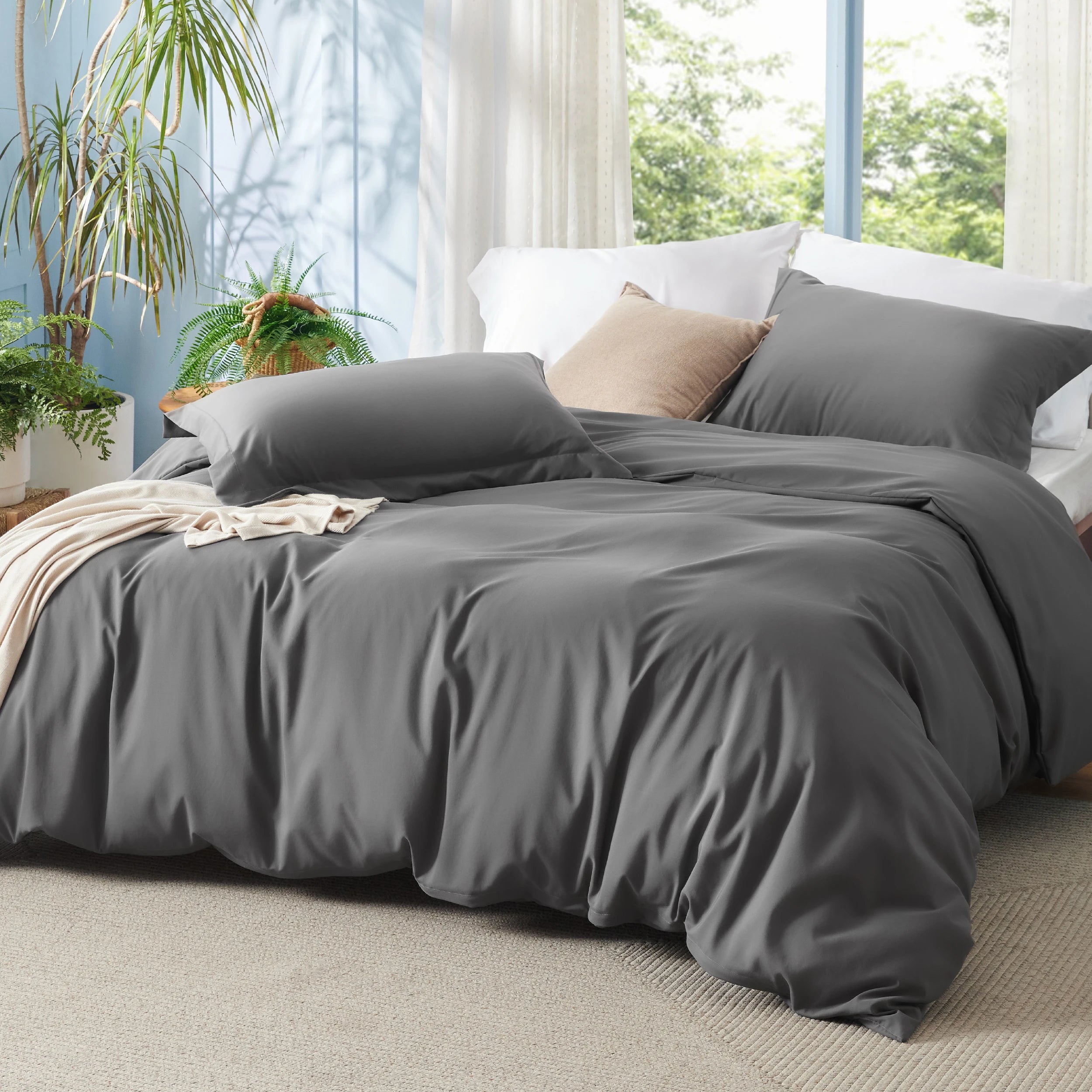 Bedsure Bamboo Cooling Duvet Cover Set