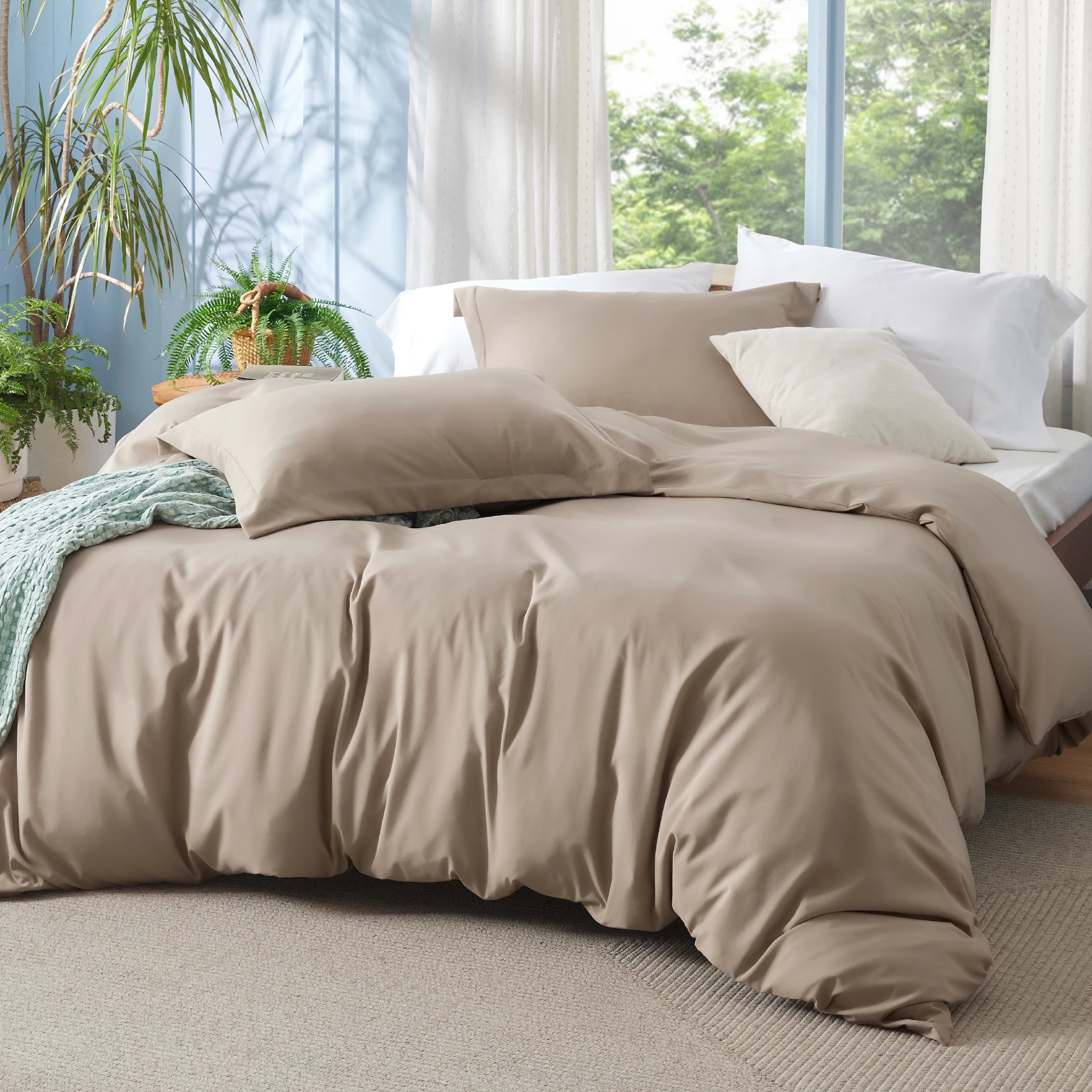 Bedsure Bamboo Cooling Duvet Cover Set