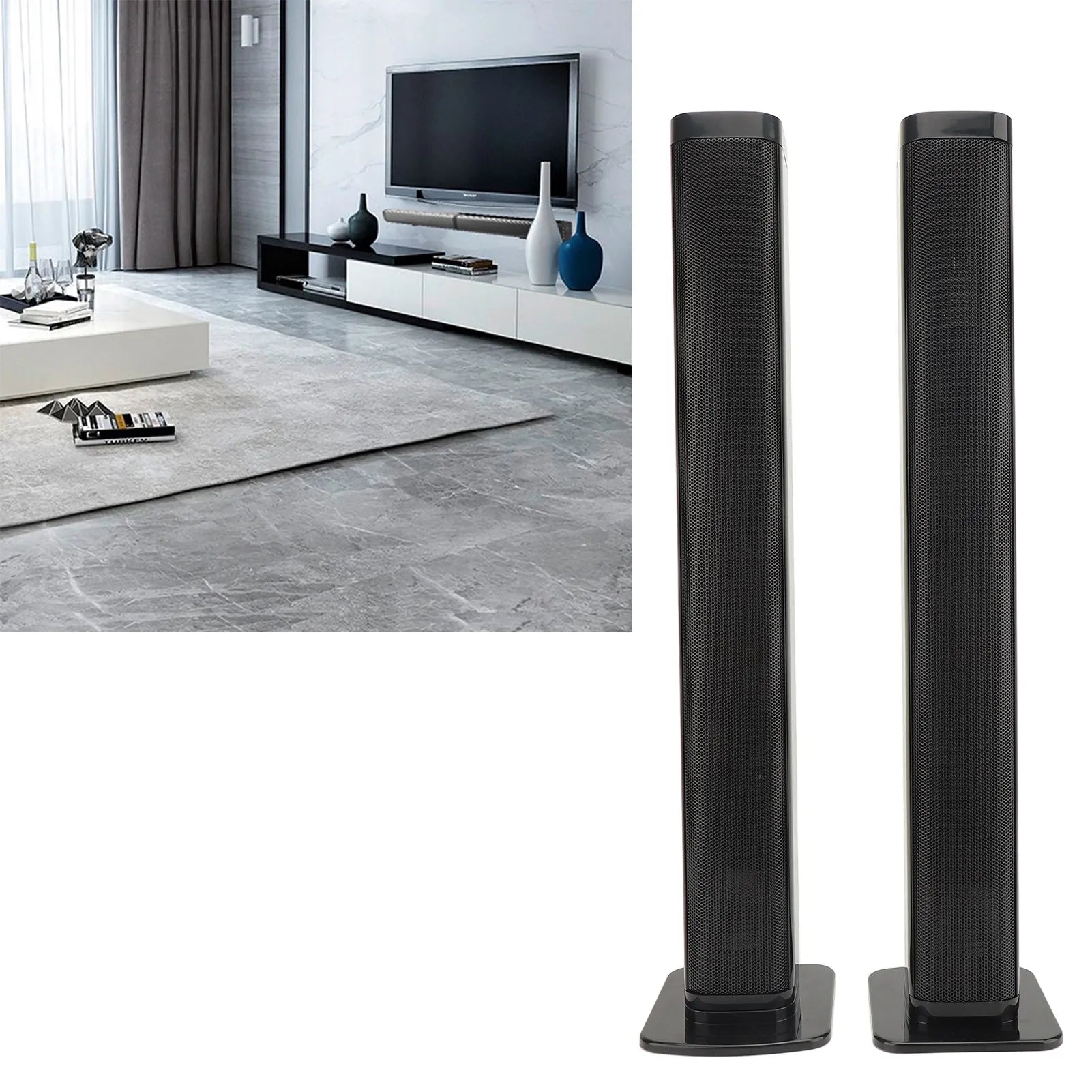 2-in-1 Separable Bluetooth Soundbar TV Speaker with HD Multimedia Cable