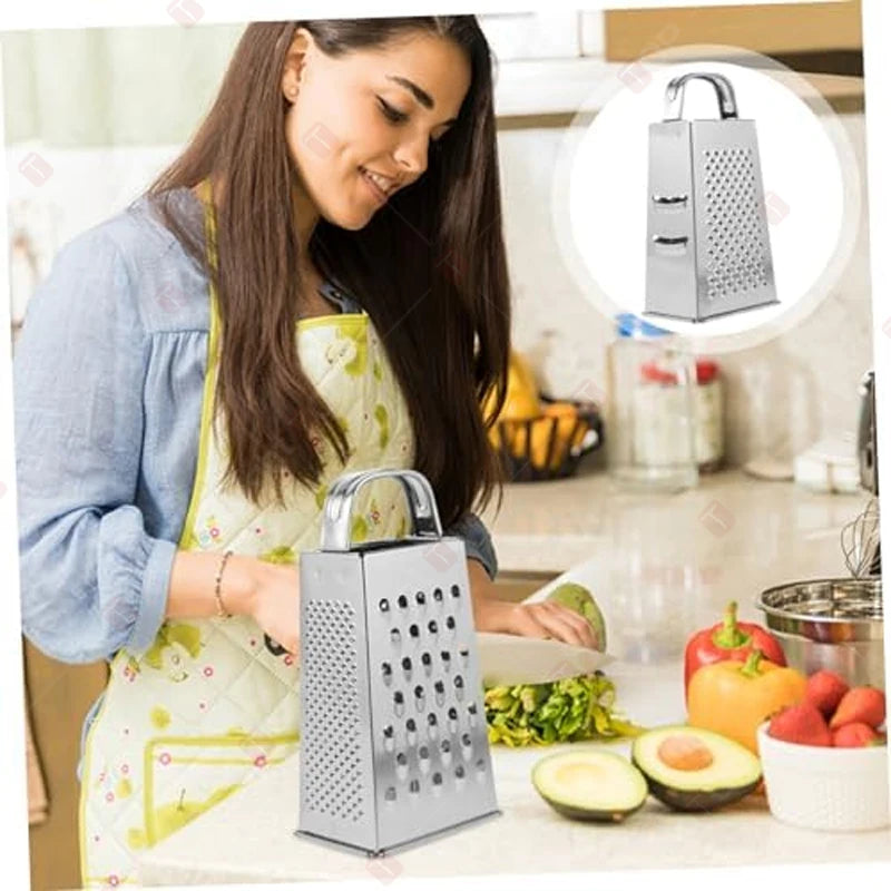 Multifunctional 4-Sided Stainless Steel Box Grater