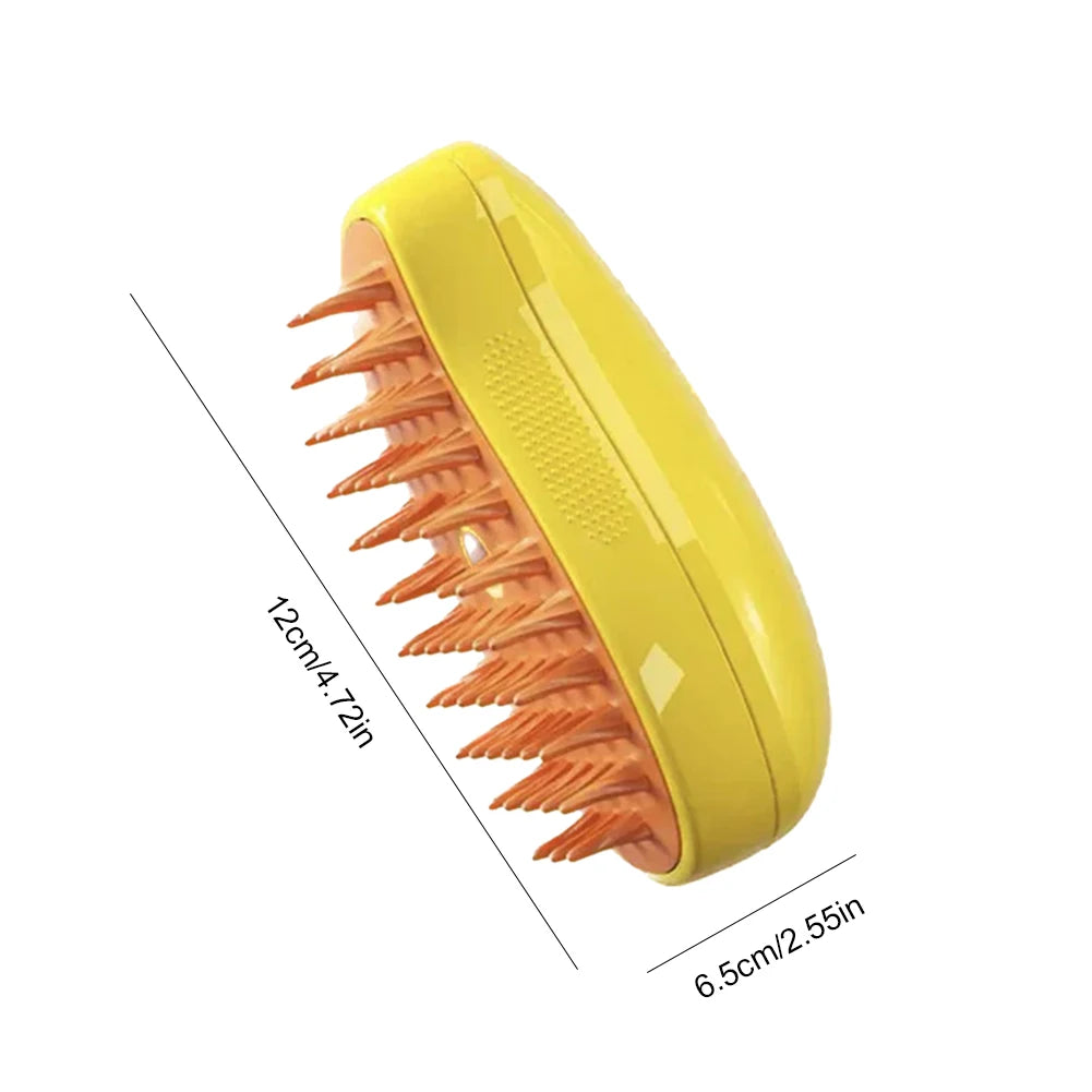 3-in-1 Dog Steamer Brush with Pet Hair Serum