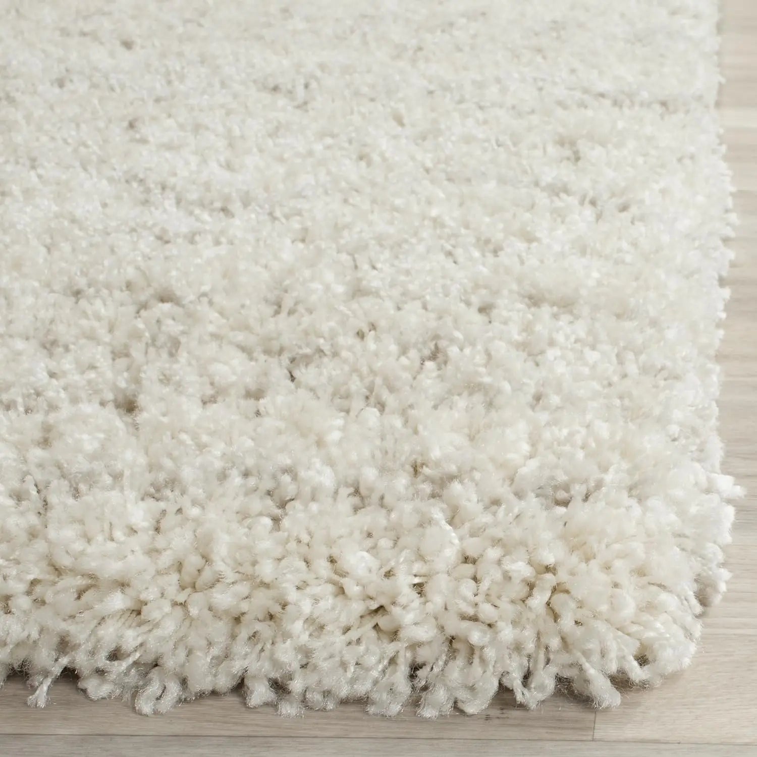 Arizona Shag Area Rug - 9' x 12', Ivory & Beige