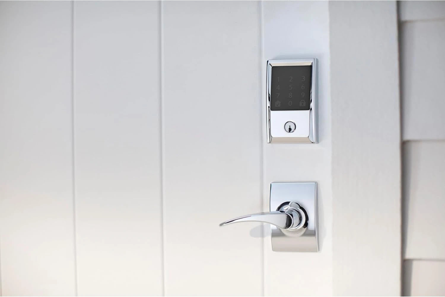 Smart WiFi Deadbolt with Century Trim - Bright Chrome