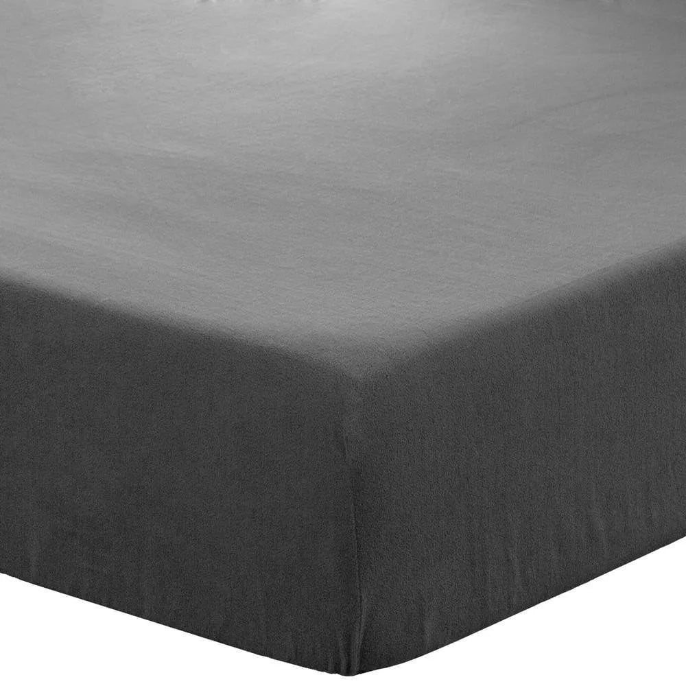 Plush Polar Fleece Bedspread Full Set – King Gray, 2 Pack Fitted Sheets