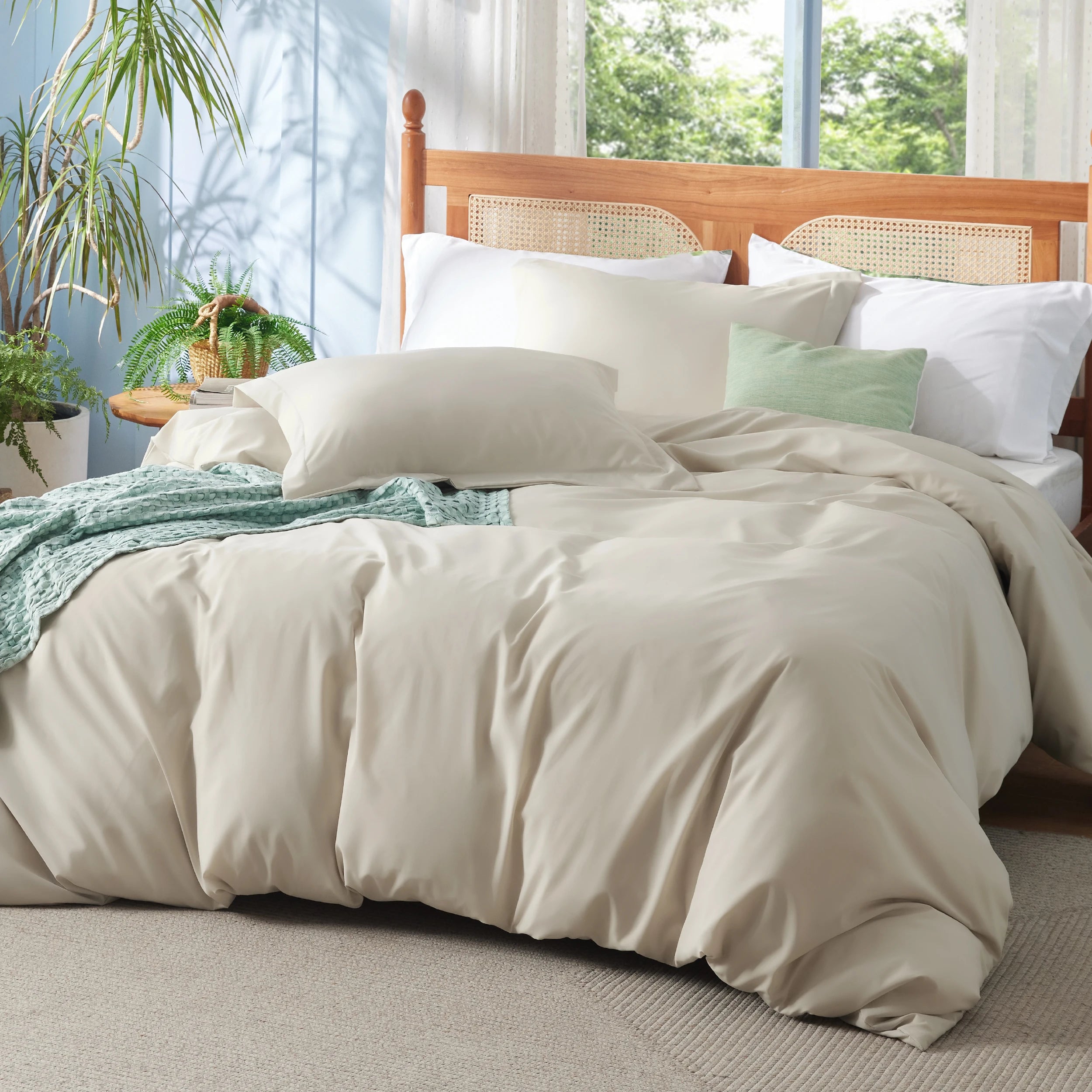 Bedsure Bamboo Cooling Duvet Cover Set