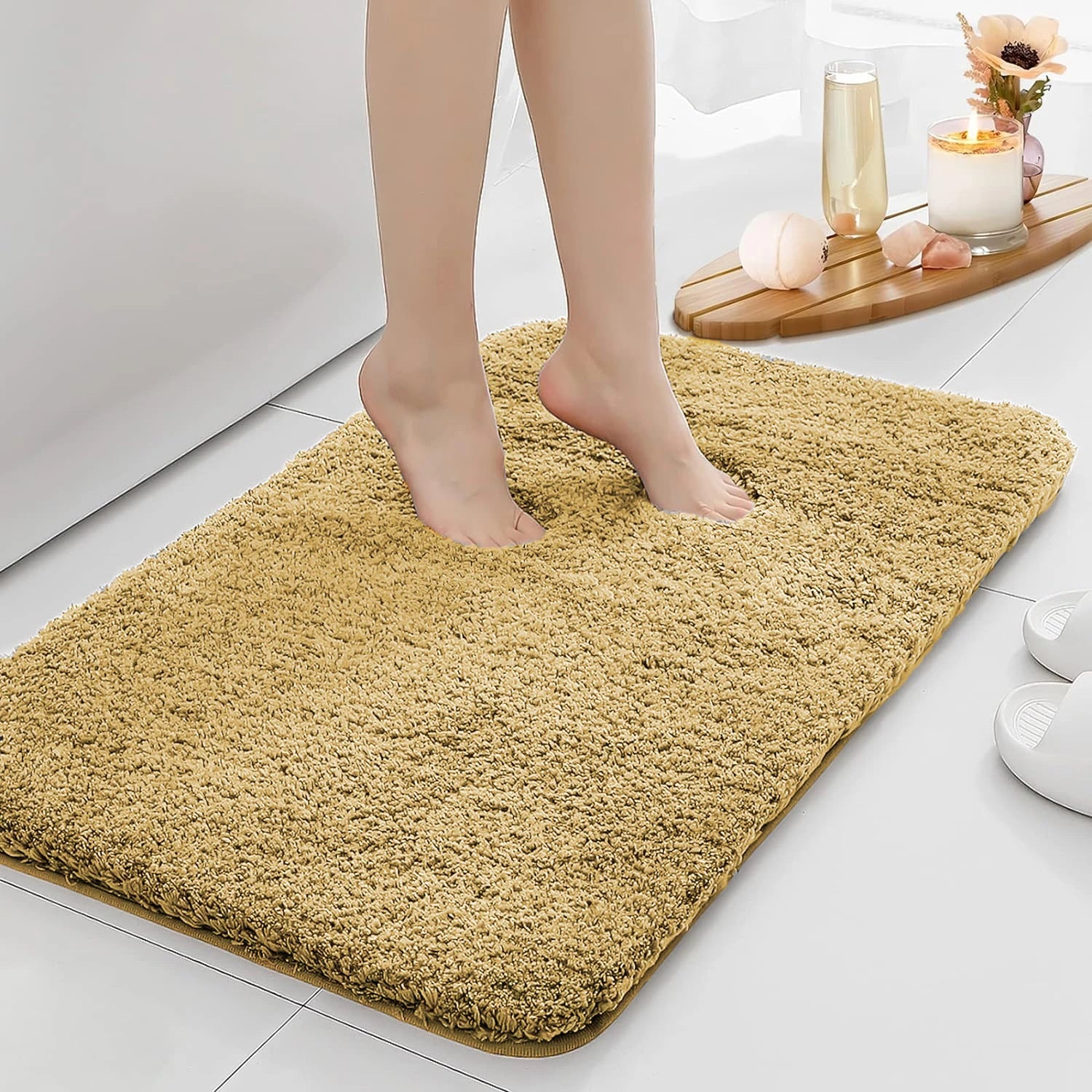 Anti-Slip Water Absorbent Bath Mat