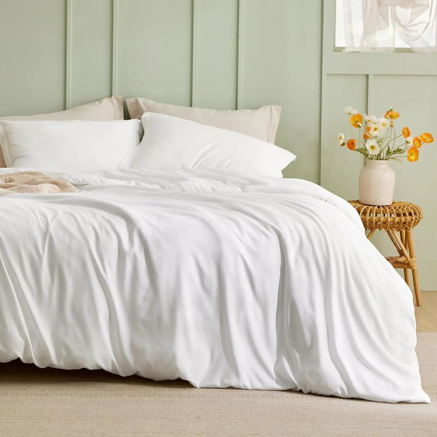 Bedsure Bamboo Cooling Duvet Cover Set