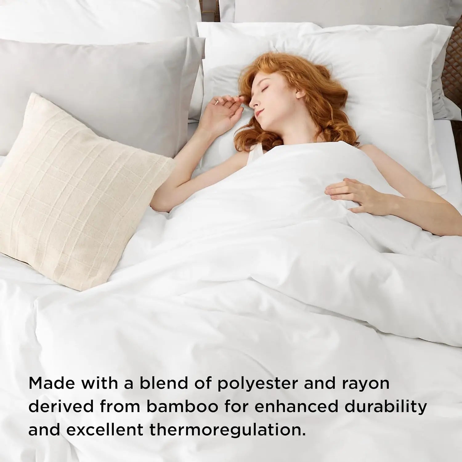 Bedsure Bamboo Cooling Duvet Cover Set