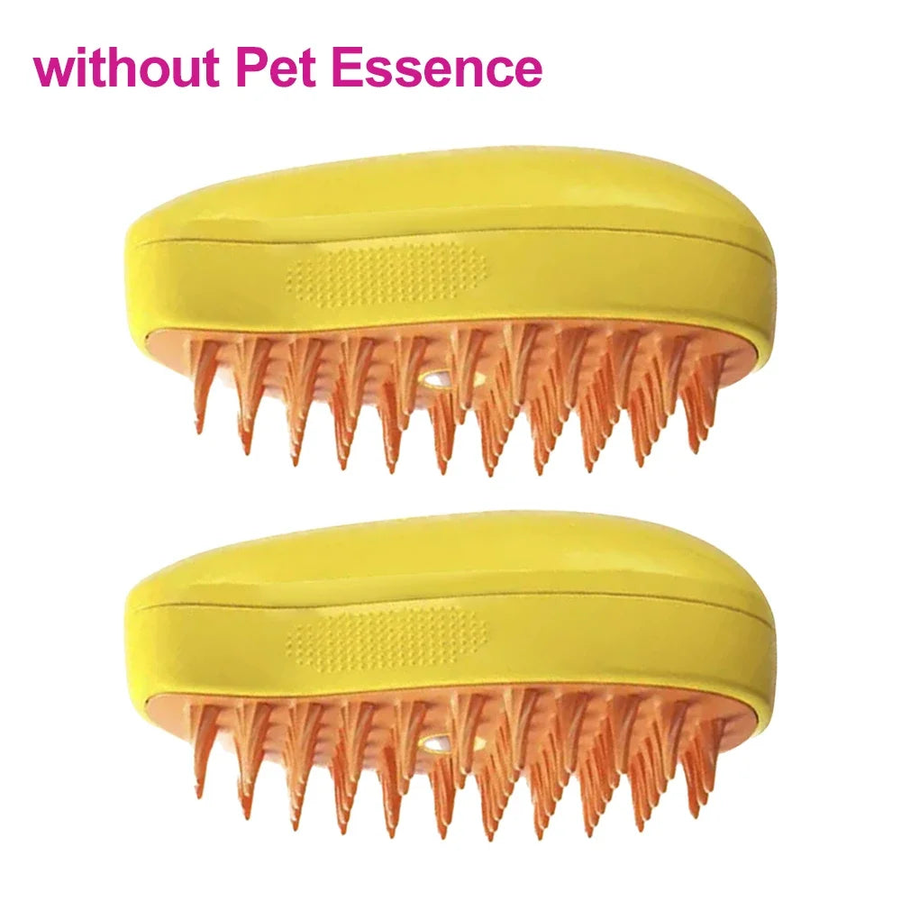 3-in-1 Dog Steamer Brush with Pet Hair Serum