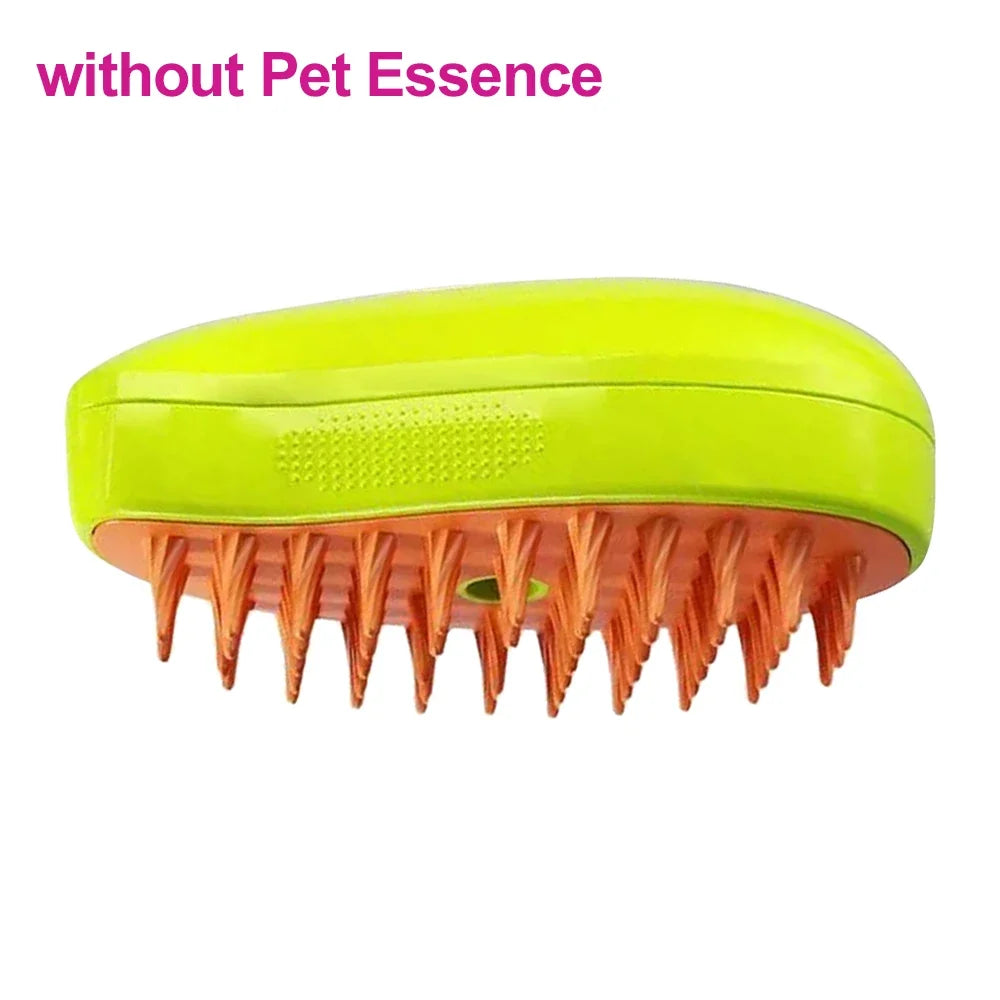 3-in-1 Dog Steamer Brush with Pet Hair Serum