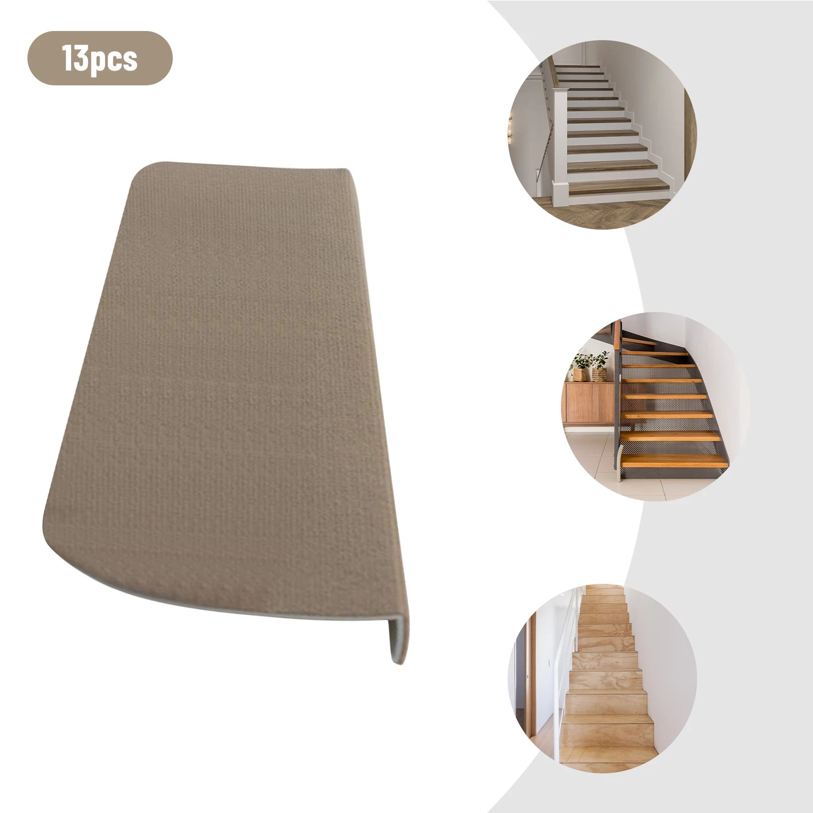 Carpet Stair Treads Non-Slip 13PCS for Indoor Protection