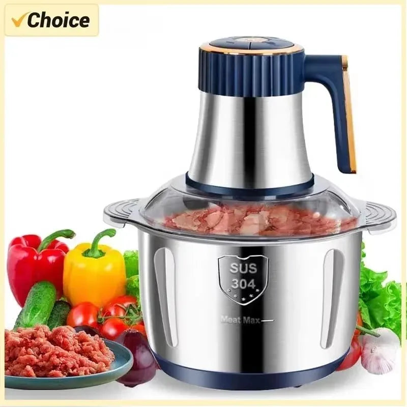 Electric Meat Grinder 5L Food Processor & Vegetable Slicer