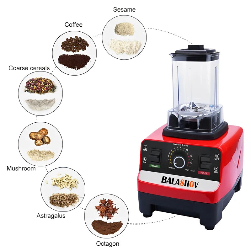 2000W Commercial Blender & Food Processor