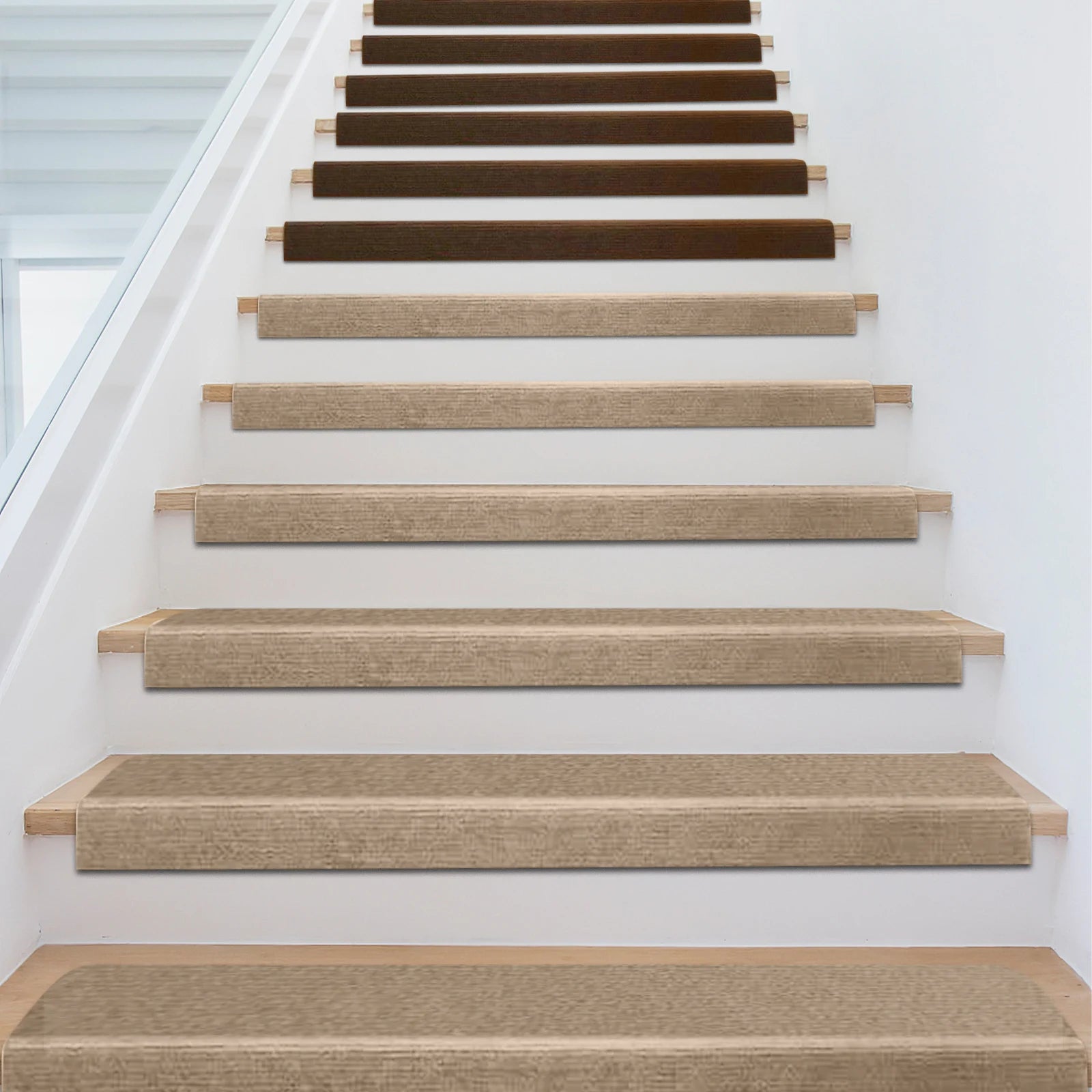 Carpet Stair Treads Non-Slip 13PCS for Indoor Protection