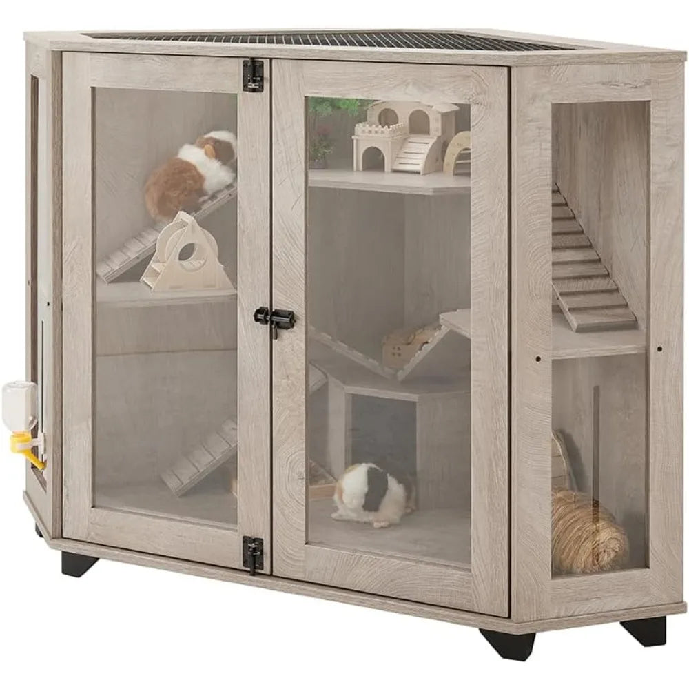 Multi-Purpose Critter Cage with Ramp for Small Animals