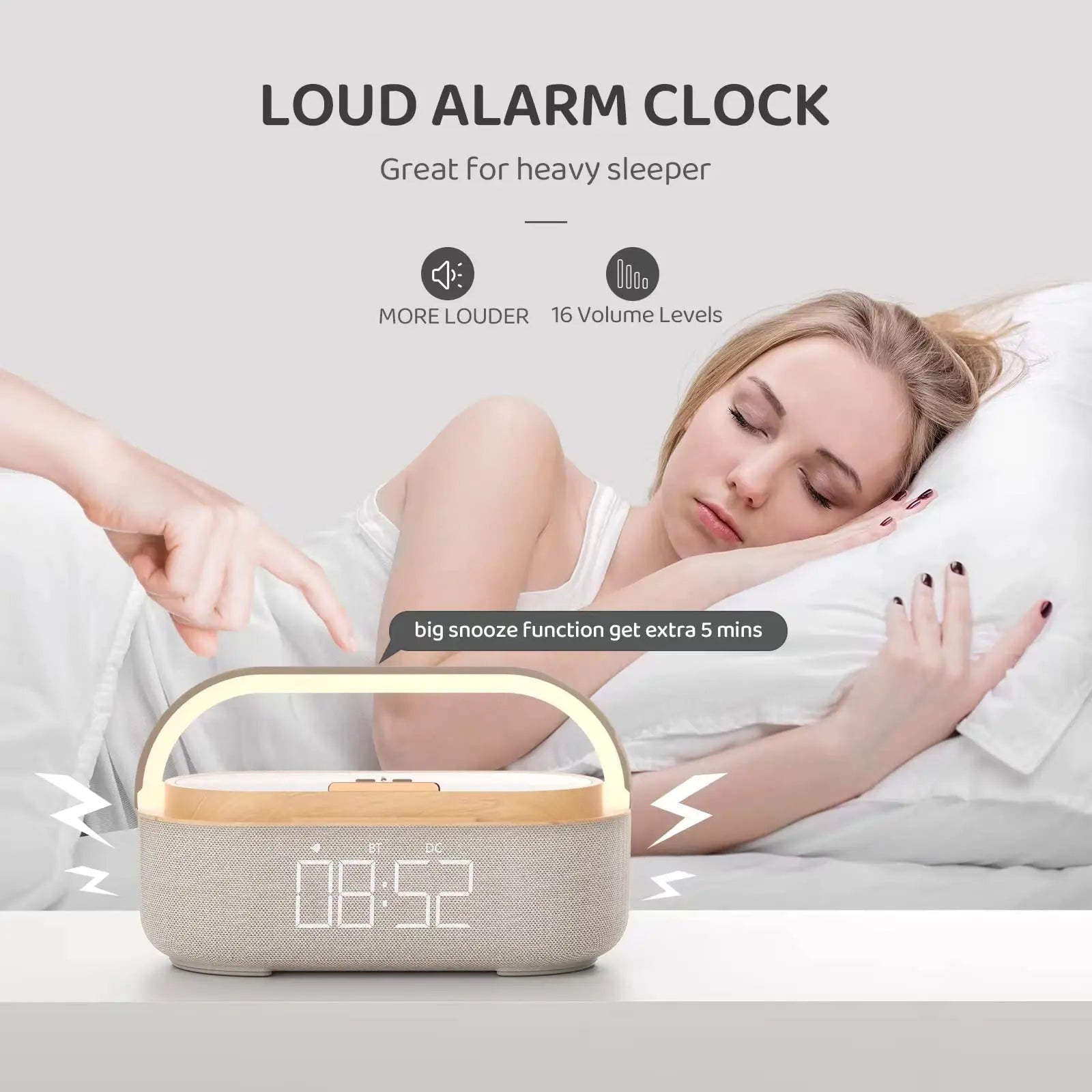 COLSUR S29 Bluetooth Speaker Alarm Clock