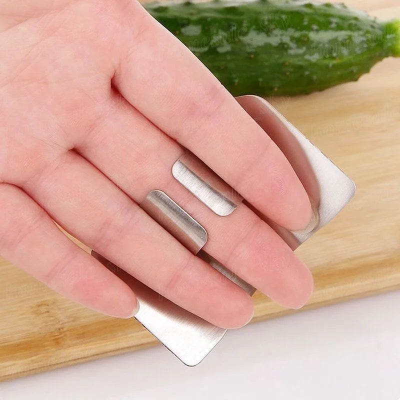 1pc Stainless Steel Finger Guard for Cutting & Cooking