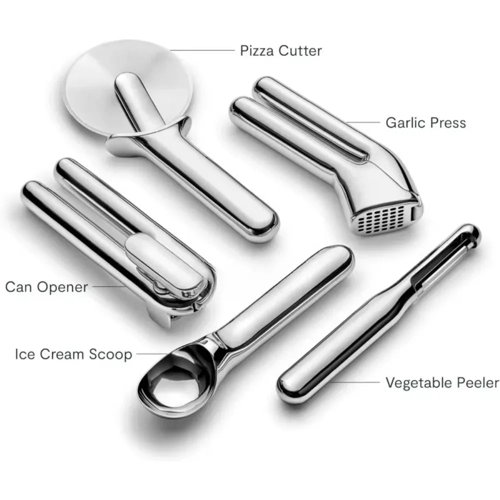 5-Piece Stainless Steel Kitchen Gadget Set